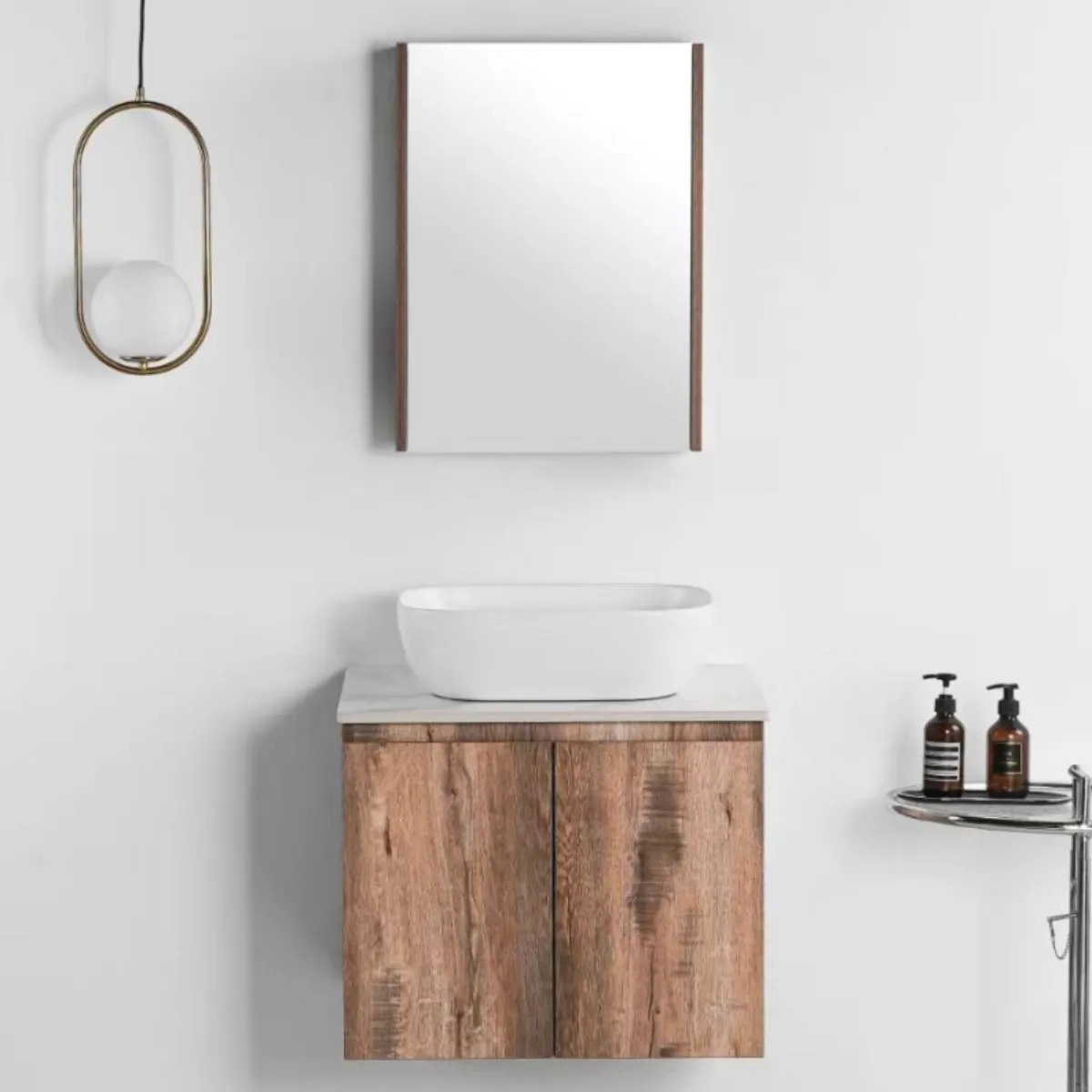 Vasile PVC Cabinet with Countertop 700mm